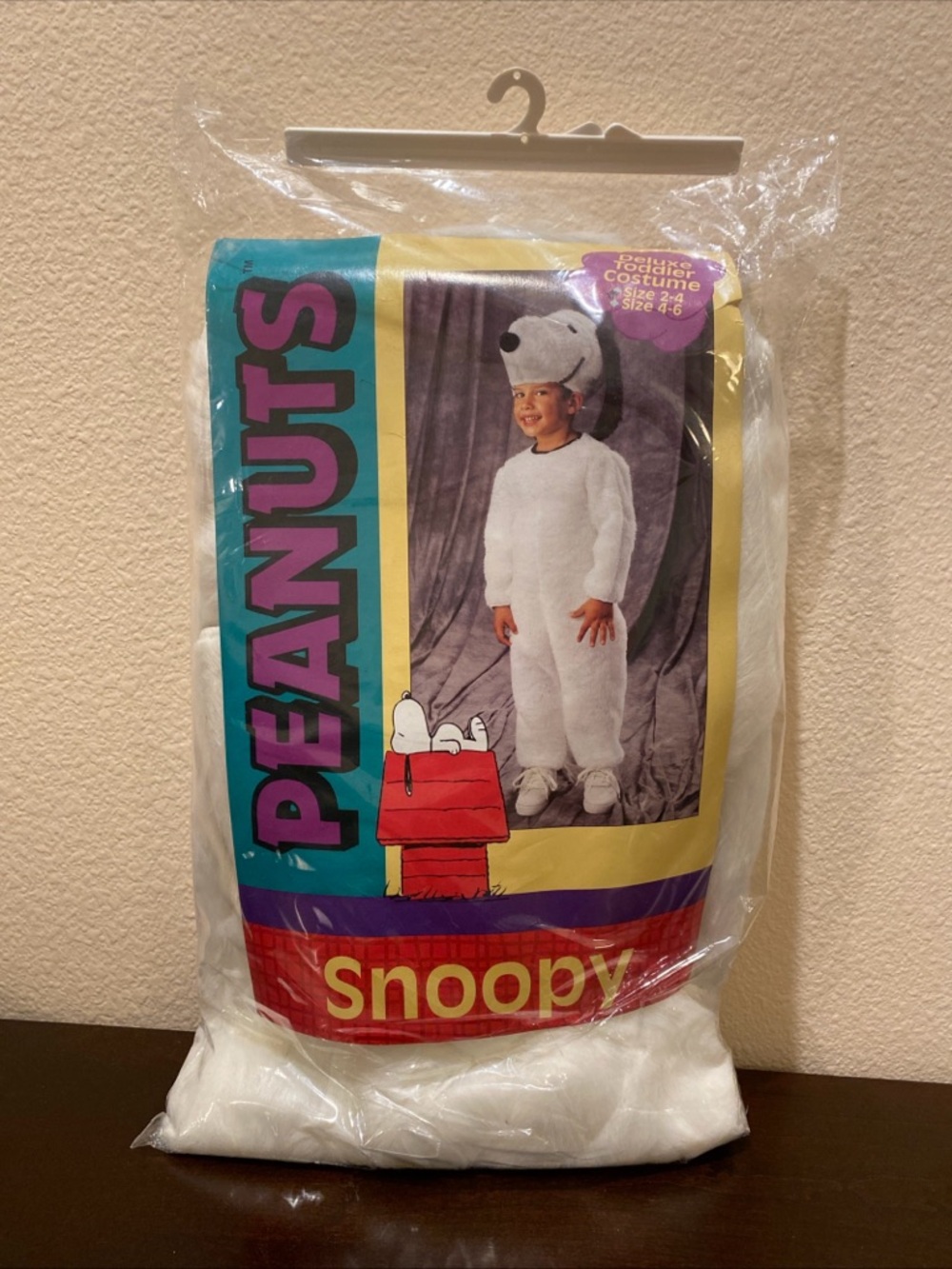 Vintage Snoopy Peanuts Plush Halloween Costume  1998 Toddler Size 2-4 NEW